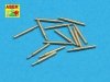 Aber 350L-36 Set of 14 pcs 152mm barrels for Kongo, Haruna, Hiei, Kirishima, Fuso, Yamashiro (1:350)